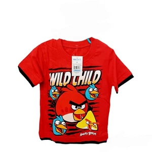 Angry Birds 'WILD CHILD" Red Toddler Boys/Girls T-Shirt-3T - Picture 1 of 3