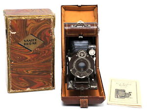 Kodak Vanity Vintage Vest Pocket Camera brown w. manuals original boxed