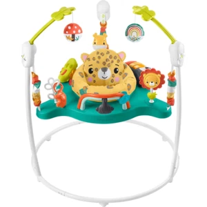 Fisher-Price Leaping Leopard Jumperoo Interactive Baby Bouncer Activity Centre - Picture 1 of 8