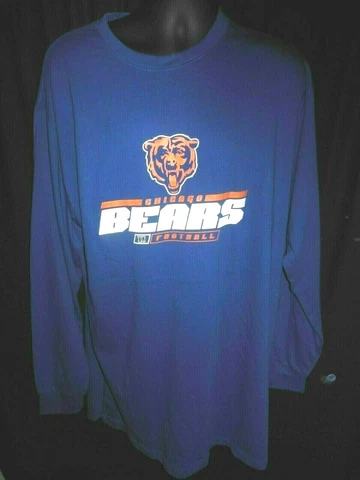 Chicago Bears Men's NFL Team Apparel Big & Tall Shirt XLT,2XT,3XT,4XT or 5X Cover