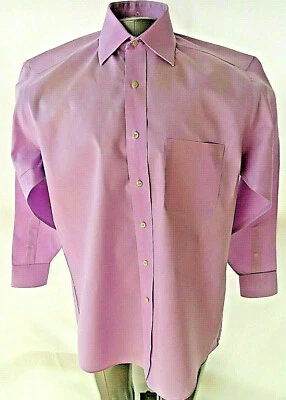 Donald J.Trump Men's Light Purple Long Sleeve Button Up Shirt Size XL 15 ½ 34/35 - Image 1 of 4