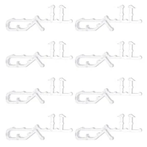 8Pcs Plastic Valance Clips Useful Curtain Clips Vertical Blind Curtain Clamps - Picture 1 of 12