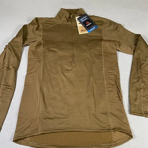 Beyond A2 Krios Crew Pullover Grid Fleece Polartec Power Grid Coyote LARGE LONG - Picture 1 of 13