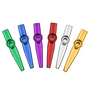 6 piezas Instrumento de viento armónica de flauta de aluminio Kazoo flauta boca E6W0 - Imagen 1 de 8
