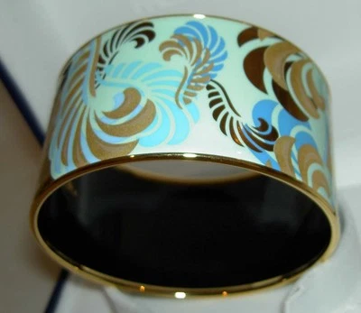 Auténtico Brazalete FREY WILLE Esfinge Mágica Turquesa 24K Esmalte Diva GRANDE NUEVO EN CAJA Foto 1 de 4
