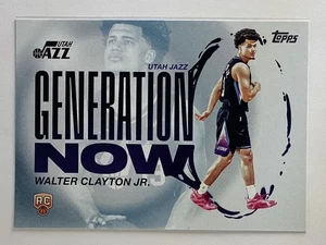 2025-26 Topps Generation Now Insert #GN-18 Walter Clayton Jr RC Utah Jazz - Picture 1 of 2