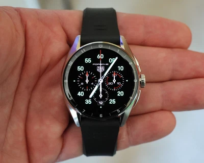 Tag Heuer Connected Watch SBR8010.BT6255 Silver Black Rubber 42mm Calibre E4 - Image 1 of 4