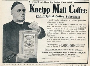 Anuncio de revista - 1906 - Kneipp Malt Coffee - Nueva York - Imagen 1 de 1