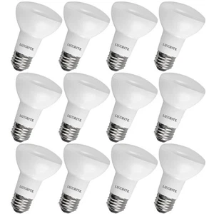 Luxrite BR20 LED Light Bulbs 6.5W=45W Soft White Dimmable 460 Lumens E26 12 Pack - Picture 1 of 7