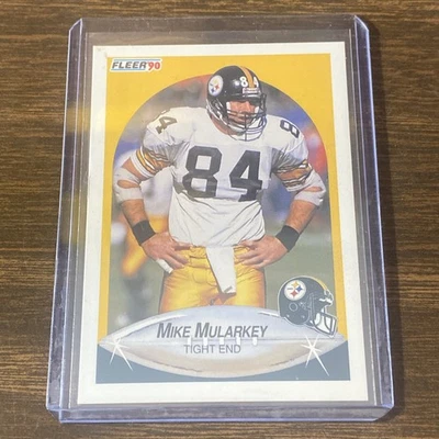 1990 Fleer - Mike Mularkey #148 (RC) Pittsburgh Steelers - Image 1 of 2