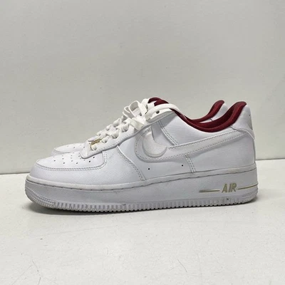 Zapatillas deportivas Nike blancas/equipo rojas/doradas lisas para mujer talla 8 Foto 1 de 4