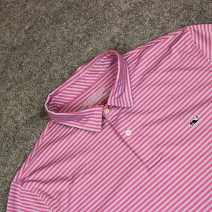 Vineyard Vines Polo Shirt Men's XL Pink Purple Performance Preppy Whale - Picture 1 of 10