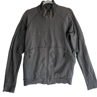 Chaqueta ZegnaSport Para Hombres Gris Cremallera Completa Cuello Soporte Ligera Talla XL Foto 1 de 4