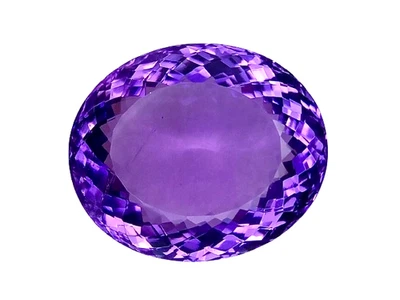 32.940cts Purple natural amethyst oval cut loose gemstones "see video" - Image 1 of 4