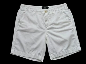 J CREW Damen Chino Shorts vorne flach 100 % Baumwolle weiß Größe 4 - Bild 1 von 12