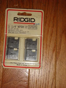 RIDGID (EMERSON) PART NUMBER 37975 DIES, 12R 1-1/4 NPSM  - Picture 1 of 2