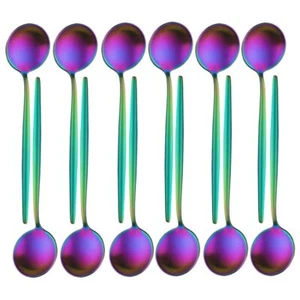 12 PCS Modern Stainless Steel Dinnerware Flatware Set Reusable Heavy Duty Din... - Picture 1 of 7