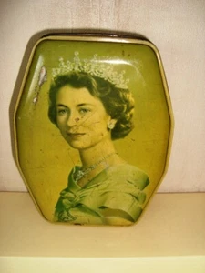 George W Horner Confectionary Tin (Empty) Coronation Queen Elizabeth II  - Bild 1 von 2