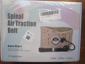 Cinturón de tracción de aire espinal, cinturón beige se adapta a tallas de cintura 29" - 49" de Hailicare Nuevo - Imagen 1 de 3