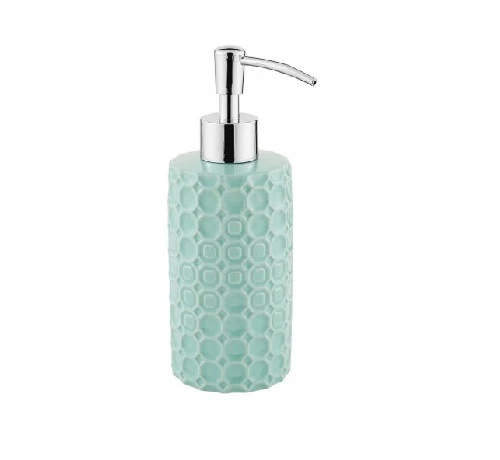 Mainstays Groovy Medallion Lotion Pump for Bathroom Design Ceramic Soap