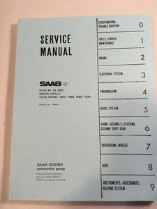 Manual de servicio Saab 95, Saab 96 y Monte Carlo - Años 1967 a 1970 - ¡568 páginas! - Imagen 1 de 4