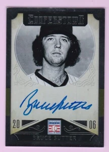 BRUCE SUTTER 2015 PANINI COOPERSTOWN BASEBALL SIGNATUREN auf Karte AUTO SIGNIERT HOF - Bild 1 von 2