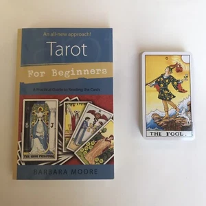 Tarot For Beginners by Barbara Moore & Rider 78 Tarot Card Deck - Picture 1 of 12
