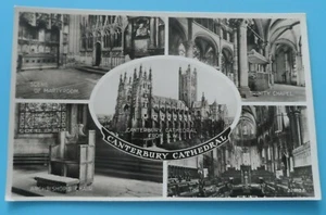 Postcard Canterbury Cathedral Multi View Valentine's 22013 Real Photograph - Picture 1 of 2