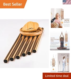 Sympathy Gifts - 41” Hand-Tuned Deep Tone Bronze Wind Chimes for Outdoors - Picture 1 of 11