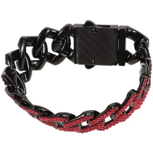 Herren-Armband mit kubanischen Gliedern, , -Zinken-Kette, - Bild 1 von 12