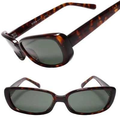 Gafas de sol clásicas Revival estilo minimalista Deadstock vintage tortuga rectangular Foto 1 de 3