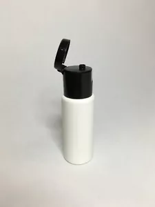 Empty 30ml Cylindrical Bottles With Black Flip Top Cap *ANY AMOUNT* - Picture 1 of 11