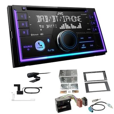 JVC 2-DIN MP3 Autoradio Bluetooth DAB+ für Ford Fusion 2005-2012 in schwarz - Bild 1 von 4