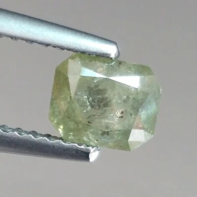 1.09cts Emerald Fancy Light Green Salt Pepper Natural Earth Mined Loose Diamonds - Image 1 of 4