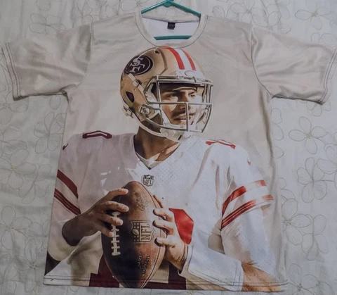 Jimmy Garoppolo  49ers Jersey/T-Shirt (Large Adult) Great/2 sided graphics Cover
