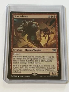 Star Athlete 29 MTG Duskmourn Commander 2024 Mint - 9.0 + Non Foil Rare - Picture 1 of 13