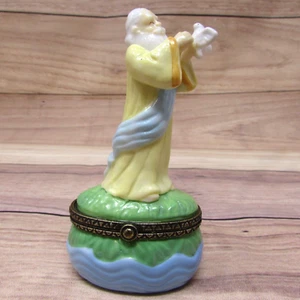 Midwest Kanone Arche Noah Porzellan aufklappbare Schmuckschatulle 3,5" hoch exklusiv - Bild 1 von 10