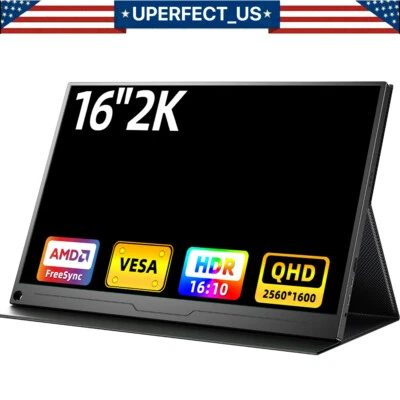 UPERFECT 16.0" 2K 1600P IPS Portable Monitor with HDMI Input Ultra Slim for PS6 - Image 1 of 4
