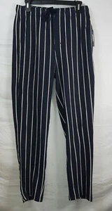 NWT Men’s Stafford Super Soft Jersey Sleep Lounge Pajama Pants Blue Stripe Small - Picture 1 of 6