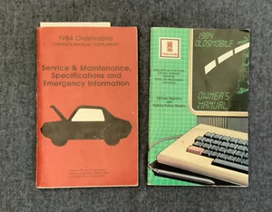 Oldsmobile Owner’s Manual & Service And Maintenance Specs 1984 - Bild 1 von 6