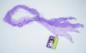 LIMITED TOO NWT 2 IN 1 HEADSCARF WAIST NECK HIP SASH HEAD SCARF PURPLE SILVER - Picture 1 of 1