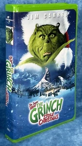How the Grinch Stole Christmas VHS 2001 Jim Carrey Clamshell, Excellent - Picture 1 of 4