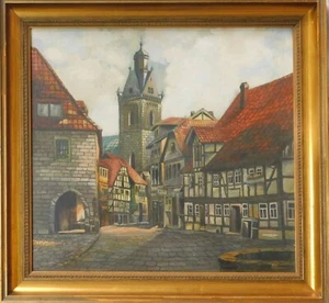 QUADRO CENTRO STORICO DI KORBACH - POLIGONO DI TIRO KARL EHLERS 1934 - Foto 1 di 3