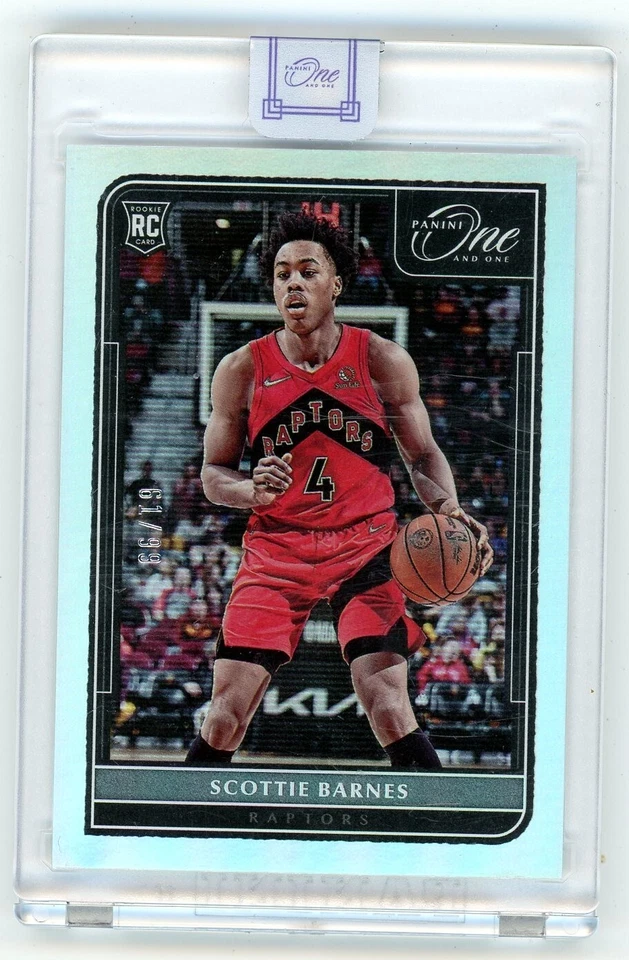 2021-22 Panini One and One Scottie Barnes #117 Silver RC Rookie /99 Sealed - Image 1 of 2