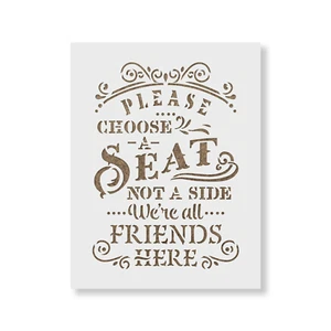 Wedding Friends Stencil - Durable & Reusable Mylar Stencils - Picture 1 of 5