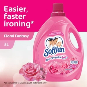 Softlan Fabric Softener Floral Fantasy - Fresh 5L (2 Bottle) + FREE GIFT - Picture 1 of 3