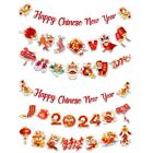 Festive New Year Banners Paper Happy New Year Flag  New Year