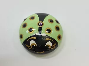 1.5” Lady Bug Mandala - Hand Painted Love Bug - By JaDeL - Picture 1 of 4