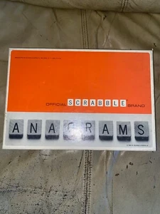 1964 Official Scrabble Brand Anagrams, Made in the USA. Wood Letters, Very Good - Picture 1 of 6