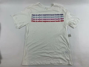BP T-Shirt Women's Size XXS Cream Round Neck Short Sleeve *empowerment Statement - Picture 1 of 8